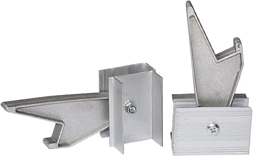 Miniatura 4 de KLKCMS 2 cerraduras de escalera de extensión de aluminio, kit de bloqueo de peldaño de repuesto, piezas de escalera de extensión, accesorios de