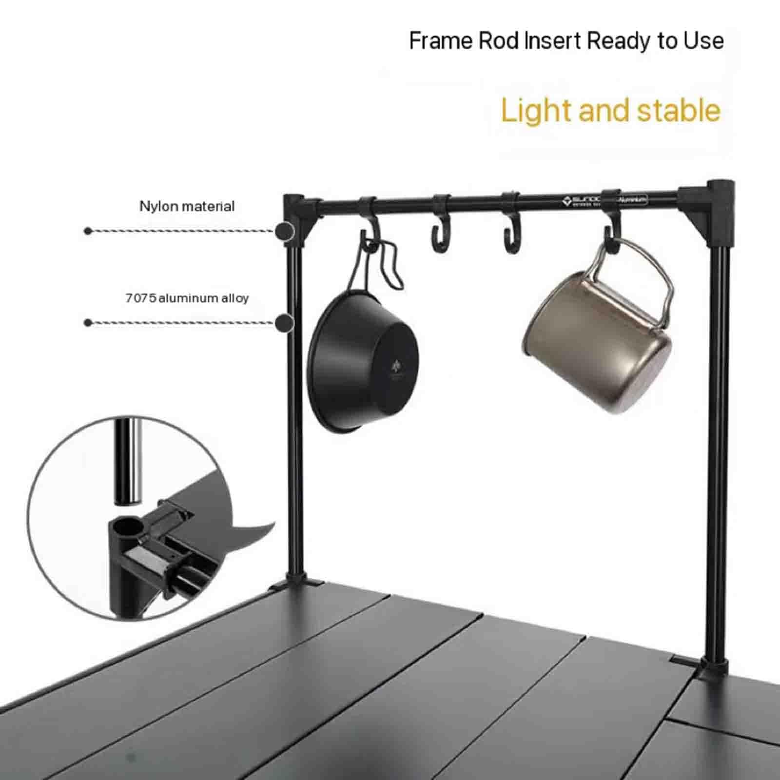 Mesa elevadora Plegable de aleación de Aluminio, Ligera, para Exteriores, para Acampar, Picnic, Cocina, Mesa combinada, para Picnic, Barbacoa, Viajes en la Playa