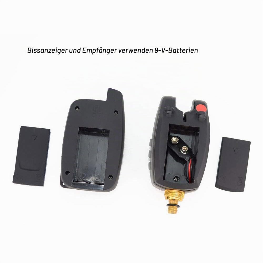 Hirisi Tackle Wasserdichter Bissanzeiger für Karpfenangeln mit Ohrbügel 4+1