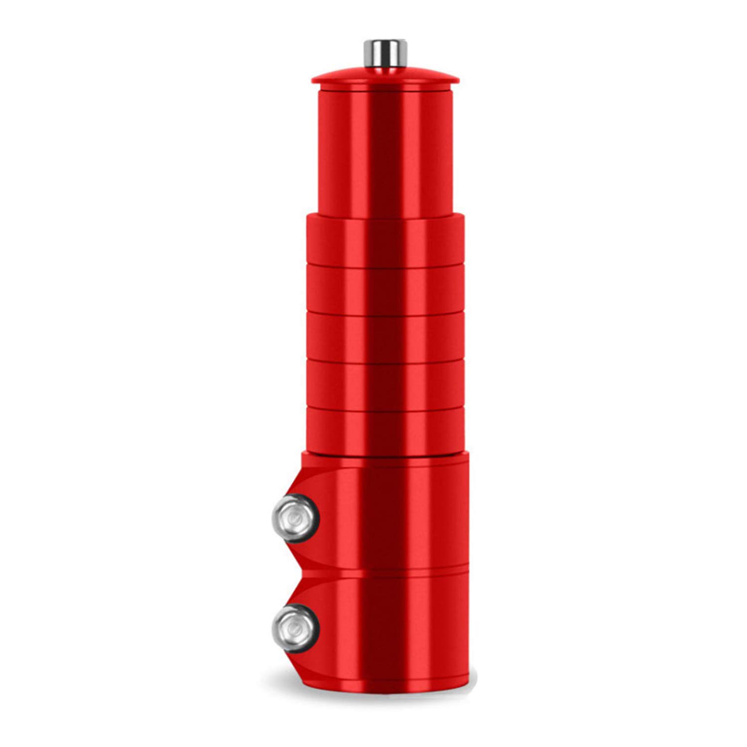 Rallonge de fourche de vélo contre le mal de dos : rehausseur rouge pour guidon de VTT