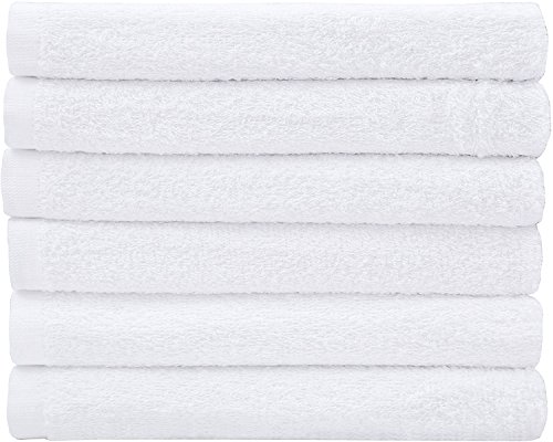 Image of Utopia Towels 24 Pack Cotton Washcloths Set, 100% Ring Spun Cotton, Premium Quality Flannel Face Cloths, Highly Absorbent and Soft Feel Fingertip Towels, White