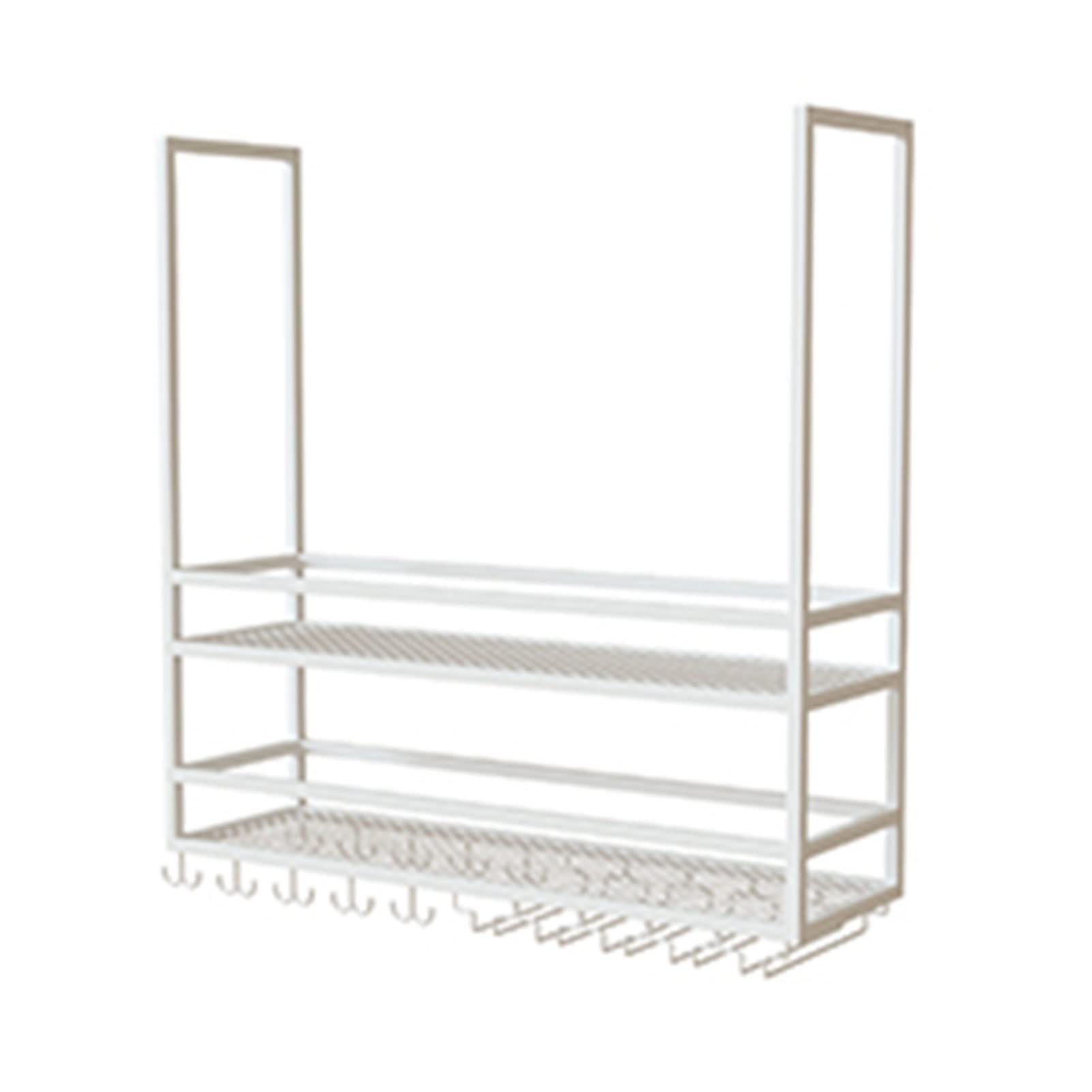 Estante para Colgar en el Techo Cubo Estantes flotantes Soporte para Maceta suspendido Soporte para Flores Barra de Personalidad Cocina Olla Pan Rack Estantería de Almacenamiento Arte del Hierro DEC