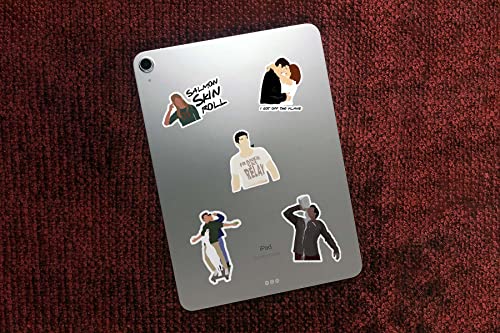 Image of CodersParadise Waterproof Friends-Themed Stickers - Residue-Free Vinyl Decals for Laptop, Journal, Bike Helmet, Diary, Guitar & Mobile Case (Pack of 52)