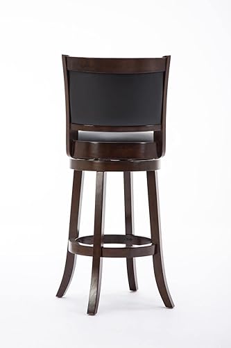 Miniatura 64 de Boraam Augusta - Silla alta giratoria de altura Negro -,Negro/Cappuccino,Negro/Cerezo,Marrón/Capuchino,Capuccino,Cereza,Cepillo de alambre