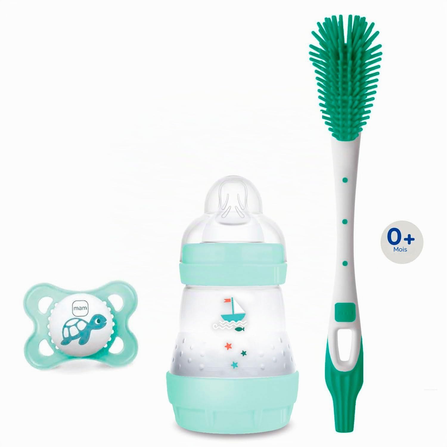 MAM Lot de 3 biberons anti-coliques de 160 ml et 260 ml avec tétine taille 1 dès la naissance