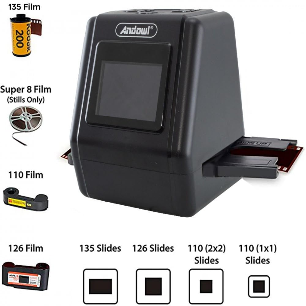 Trade Shop - Mini Scanner Digitale per Pellicole Diapositive Negativi Film Portatile Q-smr1