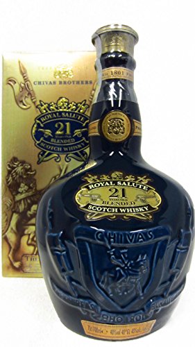 Chivas Regal - Royal Salute The Sapphire Flagon (old bottling) - 21 year old Whisky