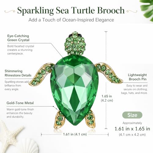 Image of Animal Brooch for Women Zirconia Rhinestone Abalone Shell Animal Lapel Pin Christmas Birthday Holiday Gift for Wife Mother Girlfriend Daughter