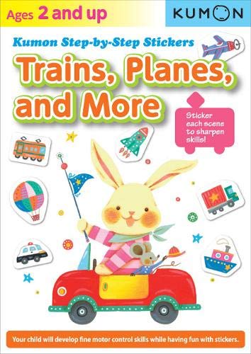 Kumon Step-by-Step Stickers: Trains, Planes, and More Epub