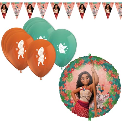 Vaiana 2 Moana Partyset 10-tlg. für Kindergeburtstag