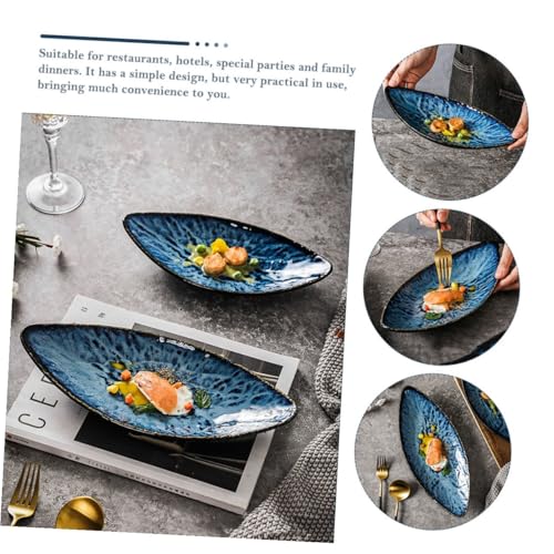 Plato de cerámica estilo japonés para sushi y sashimi miniatura 7
