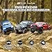 FMS FCX24 TOYOTA TACOMA 1/24 RC Crawler 4x4 RC Truck Crawler, Official Licensed Scale RC Rock Crawler with 2-Speed Transmission, High Torque Motor, All-Metal Bearings, RTR RC Car for Adults (RED)
