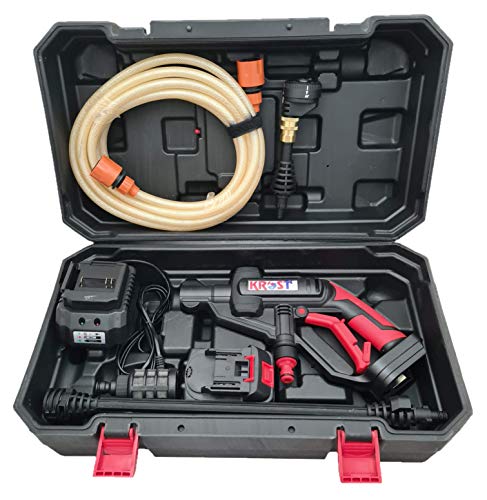 Image of KROST 20V Compact & Portable Design 1800-Watt Cordless High Pressure Washer Motor Power.
