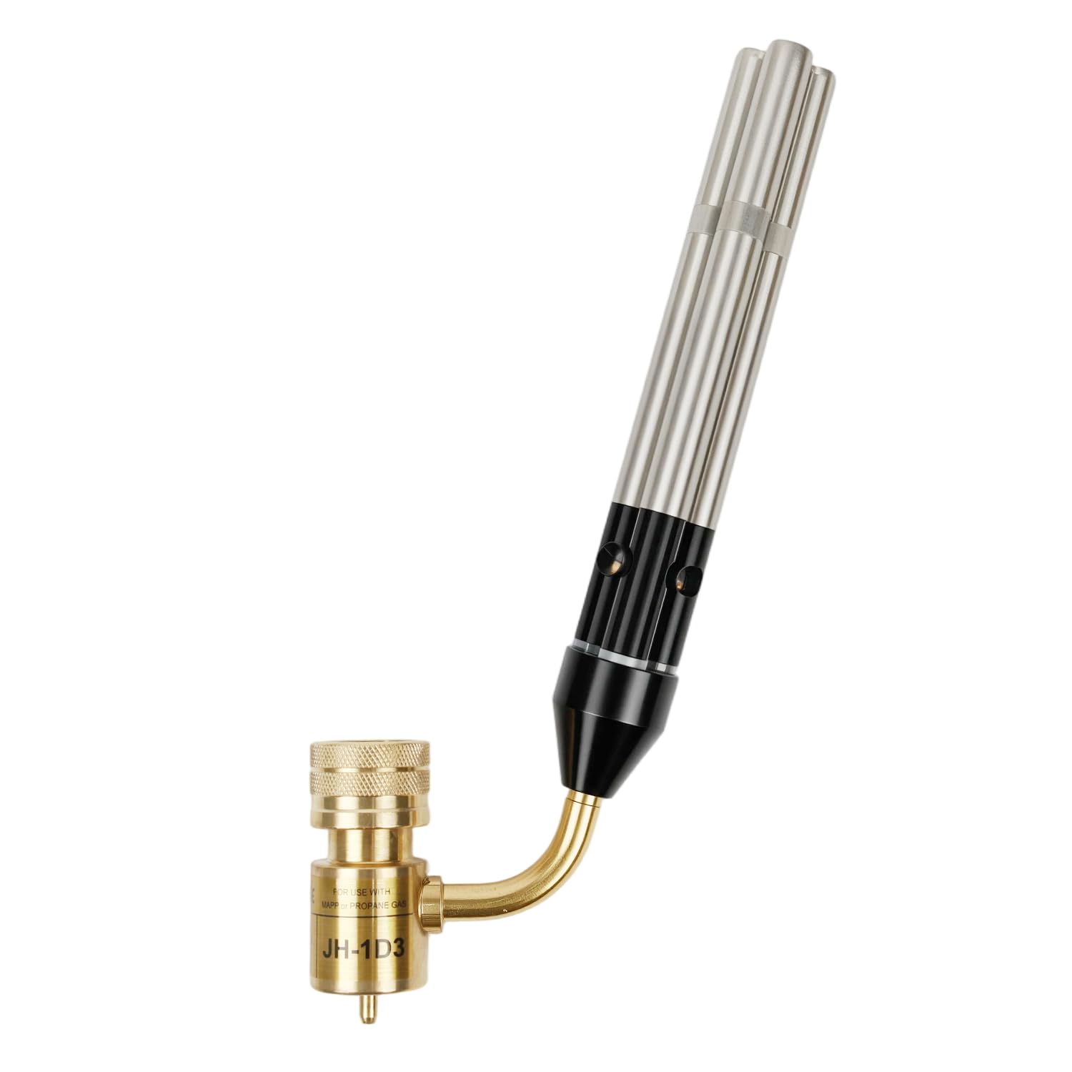 ICOOL Linterna de mano de triple llama, temperatura máxima de 1,982.2 °C, antorcha de gas propano MAPP para soldadura, fontanería, HVAC