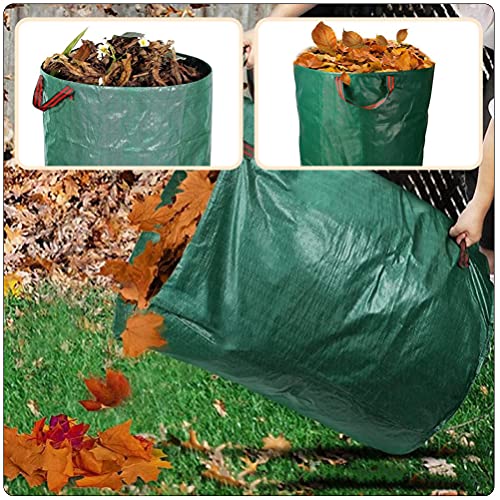 Cabilock 3Pcs Herbruikbare Tuin Afval Tas Yard Afval Tas Met Dual Handvatten Inklapbare Tuin Blad Mand Plant Prullenbak… - Image 5