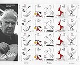 USPS Alexander Calder Full Sheet, Cent Postage Stamps, USA 1997, Scott 3198-3202