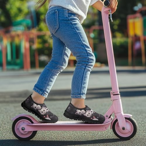 Children Cats Pattern Running Shoes Low-Cut Polyester Fabric Sneakers for Boys Girls Big Kids Little Kids Casual Tennis Shoes4