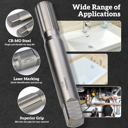 9 Piece Pipe Extractor Set, 1/8 PIPE To 1 Tough Steel