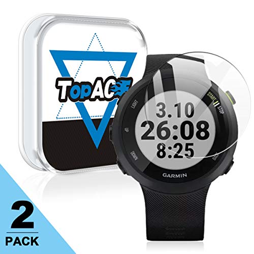 TopACE for Garmin Forerunner 45 Screen Protector, 9H Hardness Bubble Free Tempered Glass