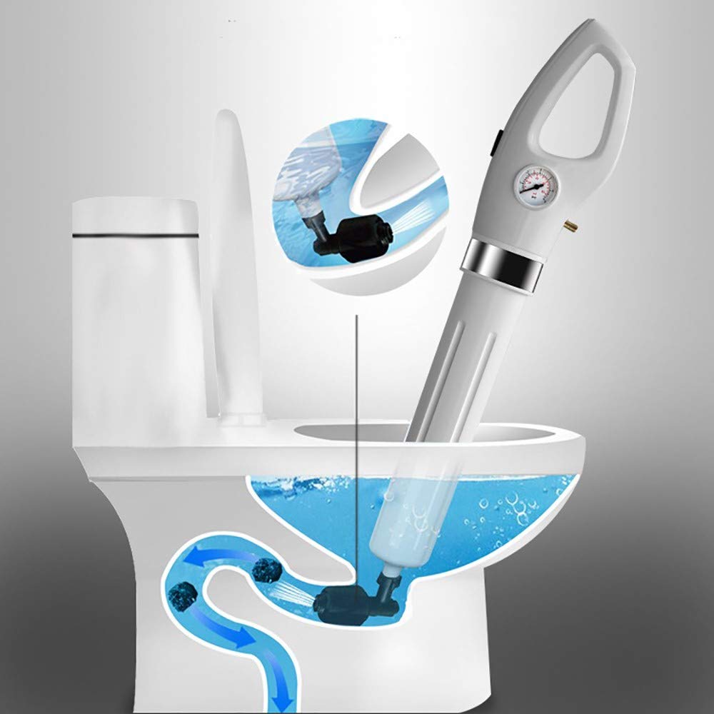 Deboucheur WC, Déboucheur de Toilettes, Déboucheur WC, Pression d'air Puissant, Déboucheur Canalisations Manuel avec Pompe, Nettoyer Les Cuisine Évier, Douch