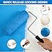 SOUTHGATE 33PCS Paint Roller Kit with 4-Section Pole, 9'' Roller Trays, Heavy-Duty Handles, Microfiber Paint Rollers, Brushes, Drop Cloth, House Painting Tools for Walls, Ceilings & Home Renovation