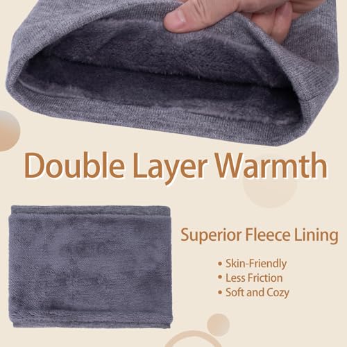 Neck Warmer Gaiter for Men Women,Winter Soft Thick Warm Fleece Lined Face Ski Mask Scarf Cold Weather Running4