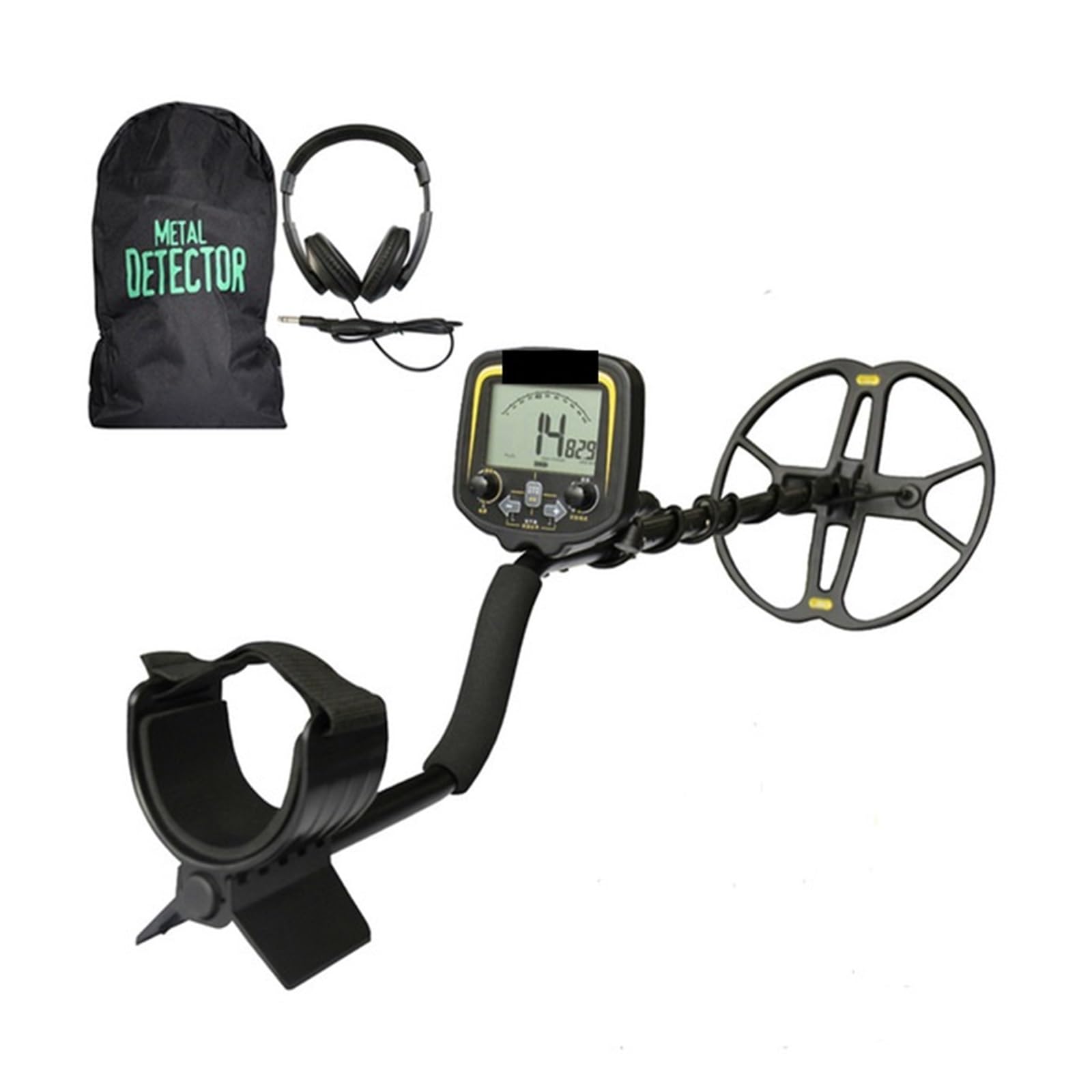 Metal Detector, Underground Metal Detector TX-850 with 12inch Bigger Coil Professional Gold Digger Treasure Hunter Detecting Equipment(3)