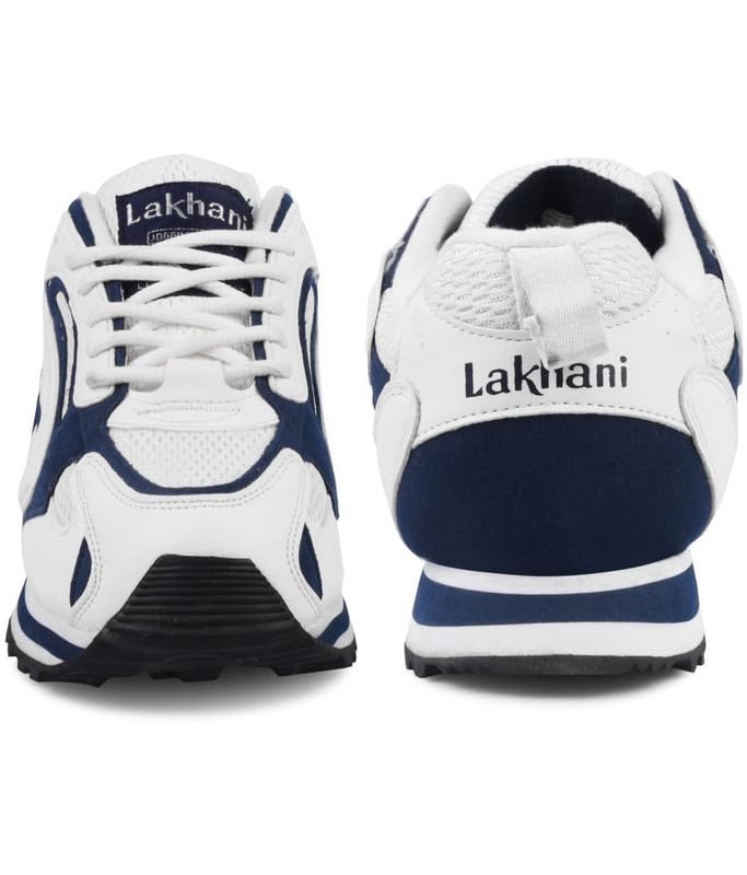 Image of Lakhani aashirwad Men's Sports Shoes | Lightweight Breathable Running Shoes for Men | Mesh Upper, Rubber Sole | Flexible, Comfortable Lace-Up Athletic Shoes