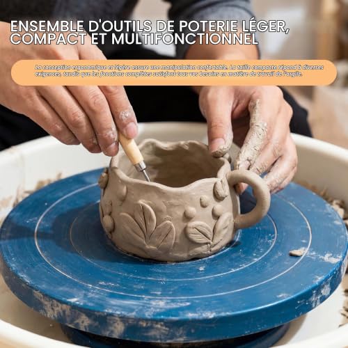 Lot de 32 Outils de Poterie, Outils de Modelage – vue 2