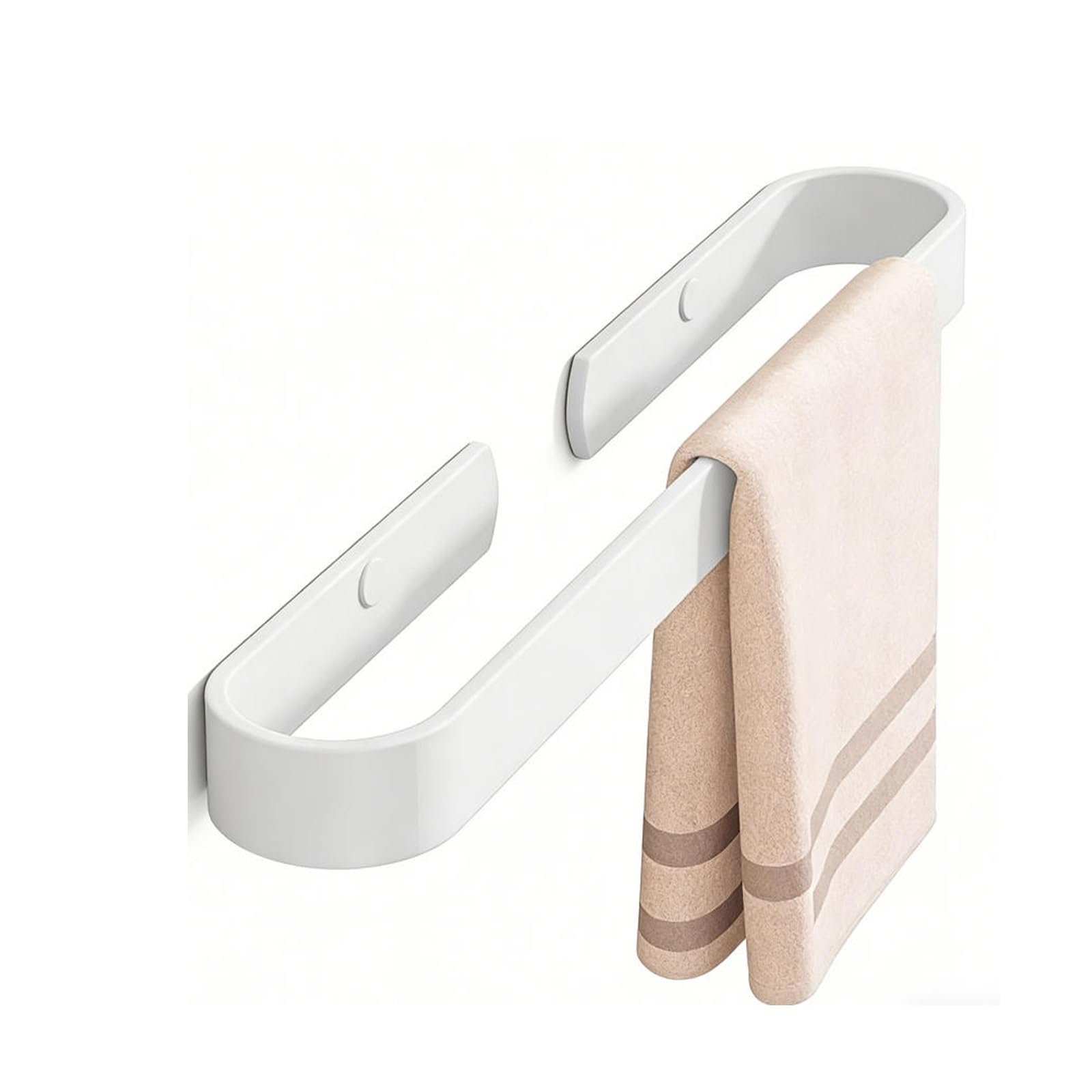 Porte-serviettes mural en aluminium pour moderniser votre cuisine ou salle de bain blanche