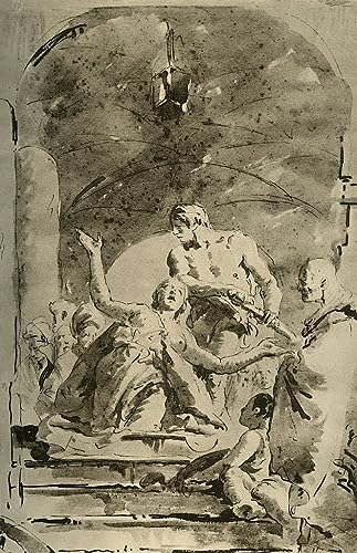 Tableau Martyre de Justine Battista Toile Idéale pour Grand Mur Vide