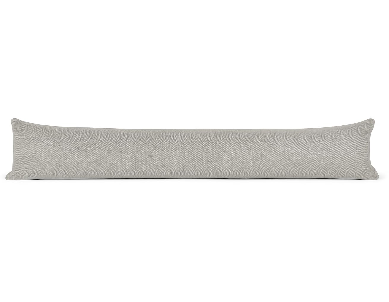 Adore Home Grey Door Draught Excluder - Fabric Draft Stopper Herrringbone Design Energy Saving