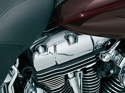 Kuryakyn 8372 Motorcycle Accent Accessory: Peaked Rocker Box Bolt Cover Caps for 1999-2019 Harley-Davidson Motorcycles, Chrome, Pack of 4