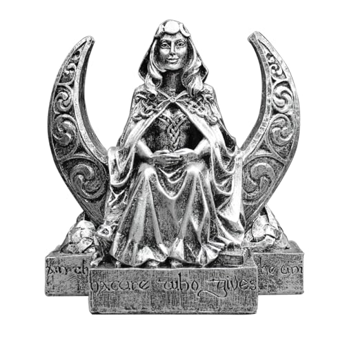 Estatua Triple Diosa Luna 20 cm Plata