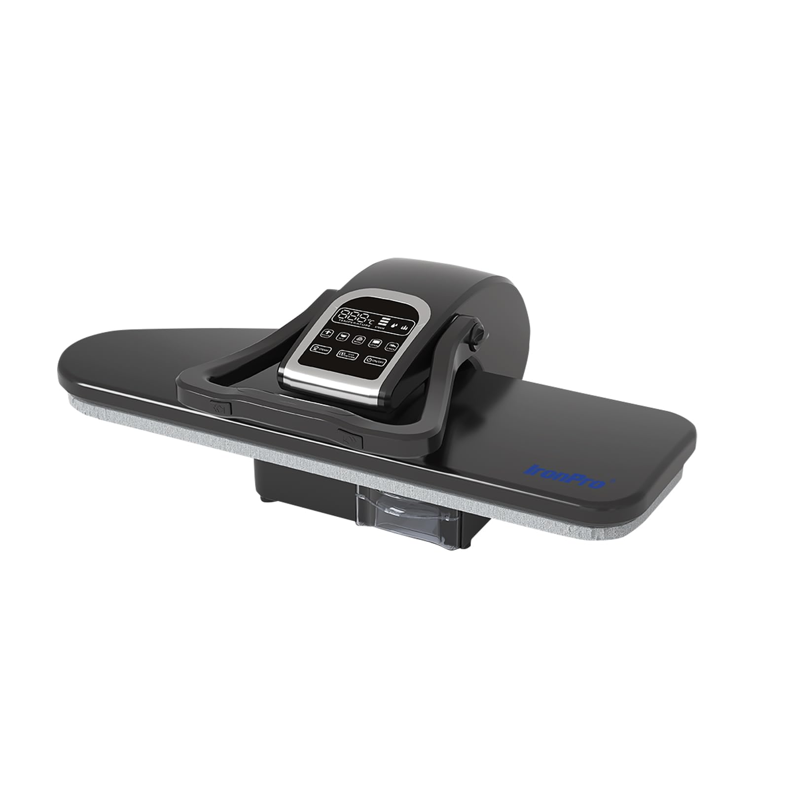 3 Colors Compact Ironing Steam Press with Multiple Fabric Settings and Steam Burst Function (black touch screen)