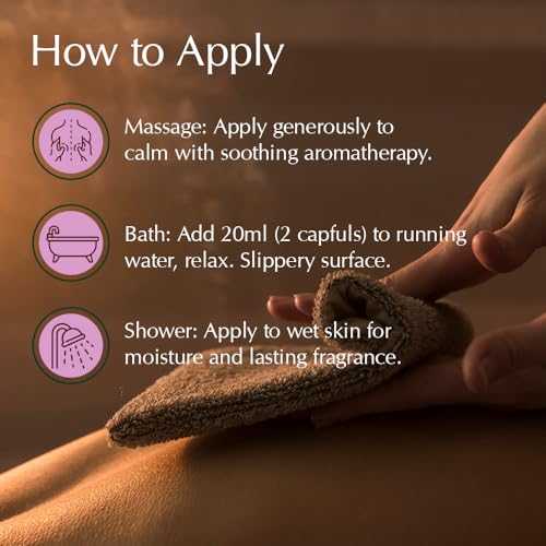 Ayumi Tranquility Massage Body Oil | Relaxing, Promotes Sleep & Uplifts Mood | Rose Geranium Oil, Lavender Essential Oils & Frankincense Oil for skin | Ayurvedic Bath & Body Oil for Women & Men| 250ml - Image 5