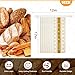2 Packs Reusable Beeswax Bread Bags, Freezer Storage Bag for Homemade Loaf, Cotton Linen Food Storage Bag to Keep Fresh, Extra Large All-Natural Bread Container (pinstripe)