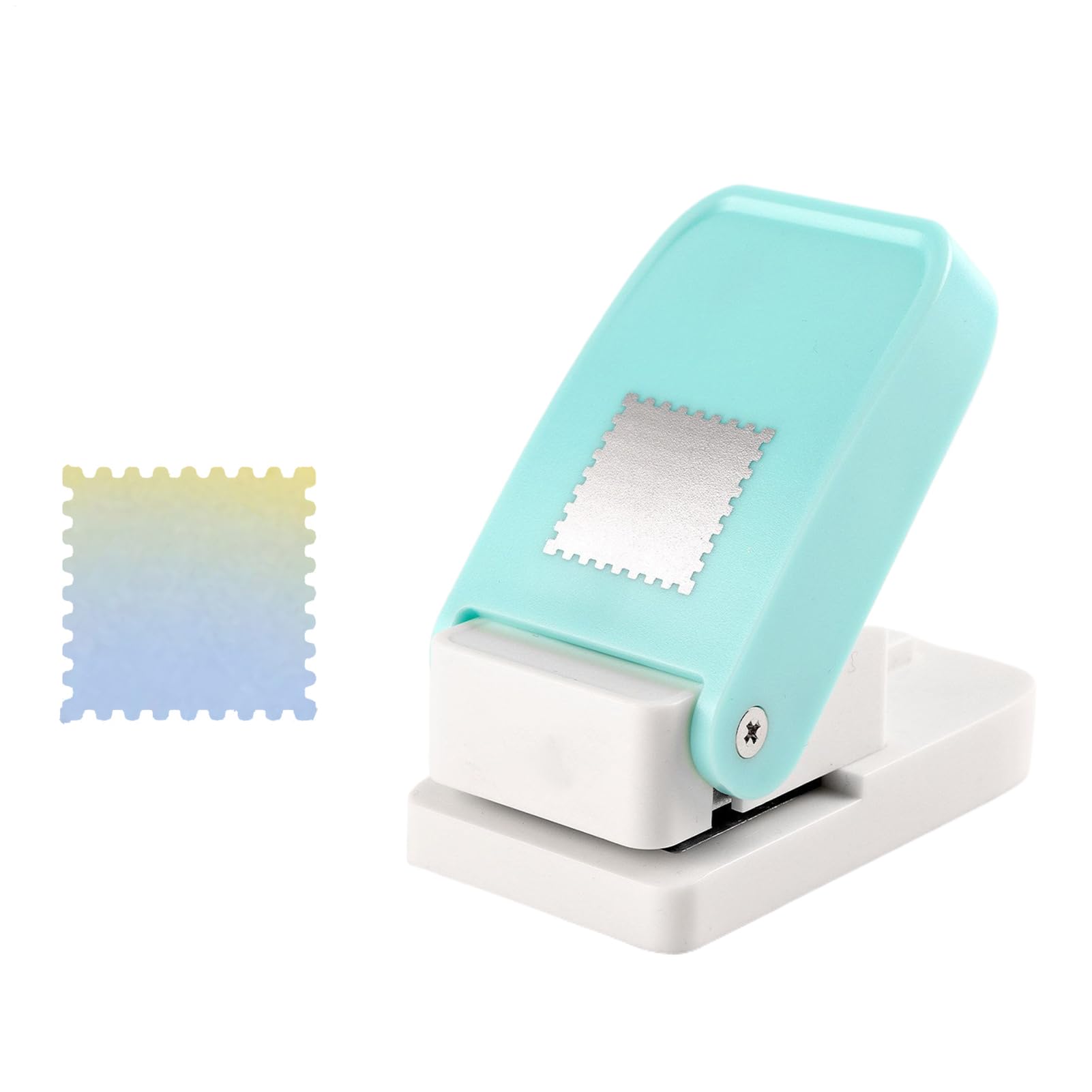 Stamp Puncher | Square Rectangle Lever Action DIY,Paper Punch Stamp Hole Puncher | for Crafting Card Making Journal Arts & Crafts Home Office School Classroom