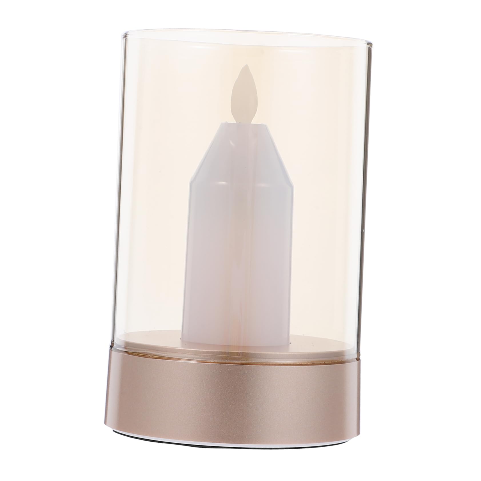 WOONEKY Lampada Notturna Forma Di Candela Led Design Flameless Per Decorazione Domestica e Fotografia Luce Notturna Sensore Per Compleanni e Occasioni Speciali