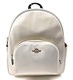 Coach Women's Court Backpack In Soft Pebbled Leather (IM/Chalk)