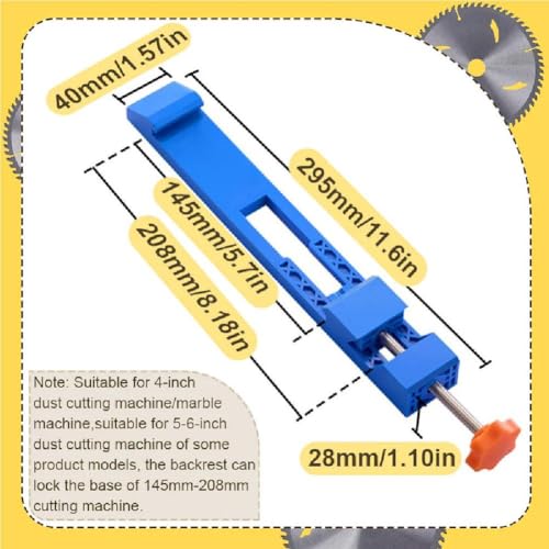 Adjustable Cutting Machine Base Guide, Skateplate Circular Saw Guide Attachment, Portable Rip Cut Circular Saw Guide, Woodworking Tools for Circular Saw (Blue 1pcs) - Thumbnail 2