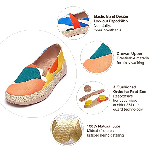 Image of UIN Shoes for Women Slip On Sneakers Comfortable Lightweight Barefoot Travel Art Painted Casual Loafers