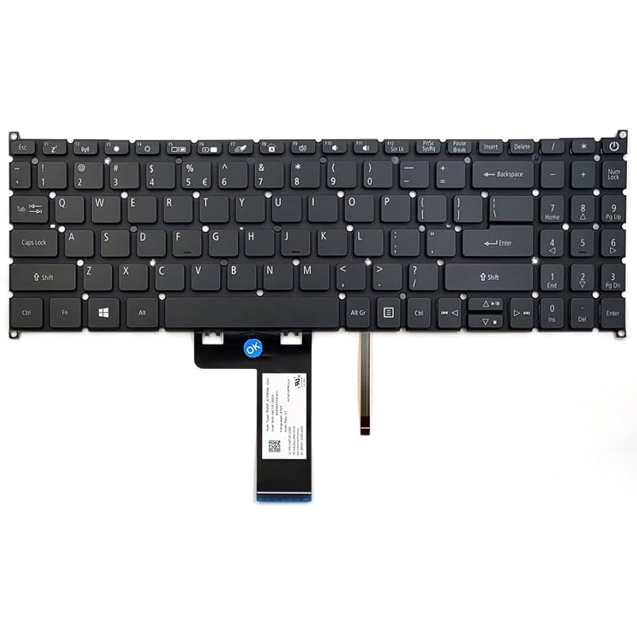Amazon.com: KGIGIBE Replacement Backlit Keyboard for Acer
