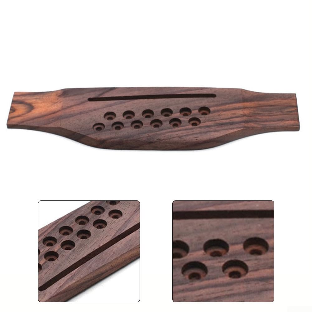 Chevalet de guitare acoustique à 12 cordes, chevalet de guitare en palissandre, sillet en os, kit de chevalet de guitare, accessoires pour guitare acoustique