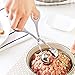2 PCS None-Stick Meat Ballers, Stainless Steel Meat Baller Tongs, Cake Pop Meatball Maker Ice Tongs, Cookie Dough Scoop for Kitchen. (1.38