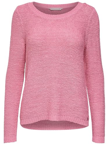ONLY Damen Onlgeena Xo L/S KNT Noos Pullover,Rosa (Begonia Pink),36 (Herstellergröße: S)