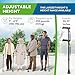 HONEYBULL Walking Cane for Men & Women – Foldable, Adjustable, Lightweight Cane with Air Cushion Tip for Stability & Ergonomic Grip, Heavy Duty Walking Sticks for Seniors (Black)