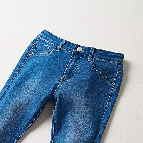 Girls Five Pockets Classic Botton Closure Stretch Skinny Jeans | Jeggings Pants for Girls 2-7T3