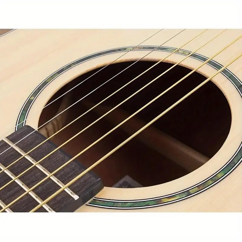 TECHZOCO Lot de 6 cordes métalliques acoustiques de première qualité pour guitare acoustique