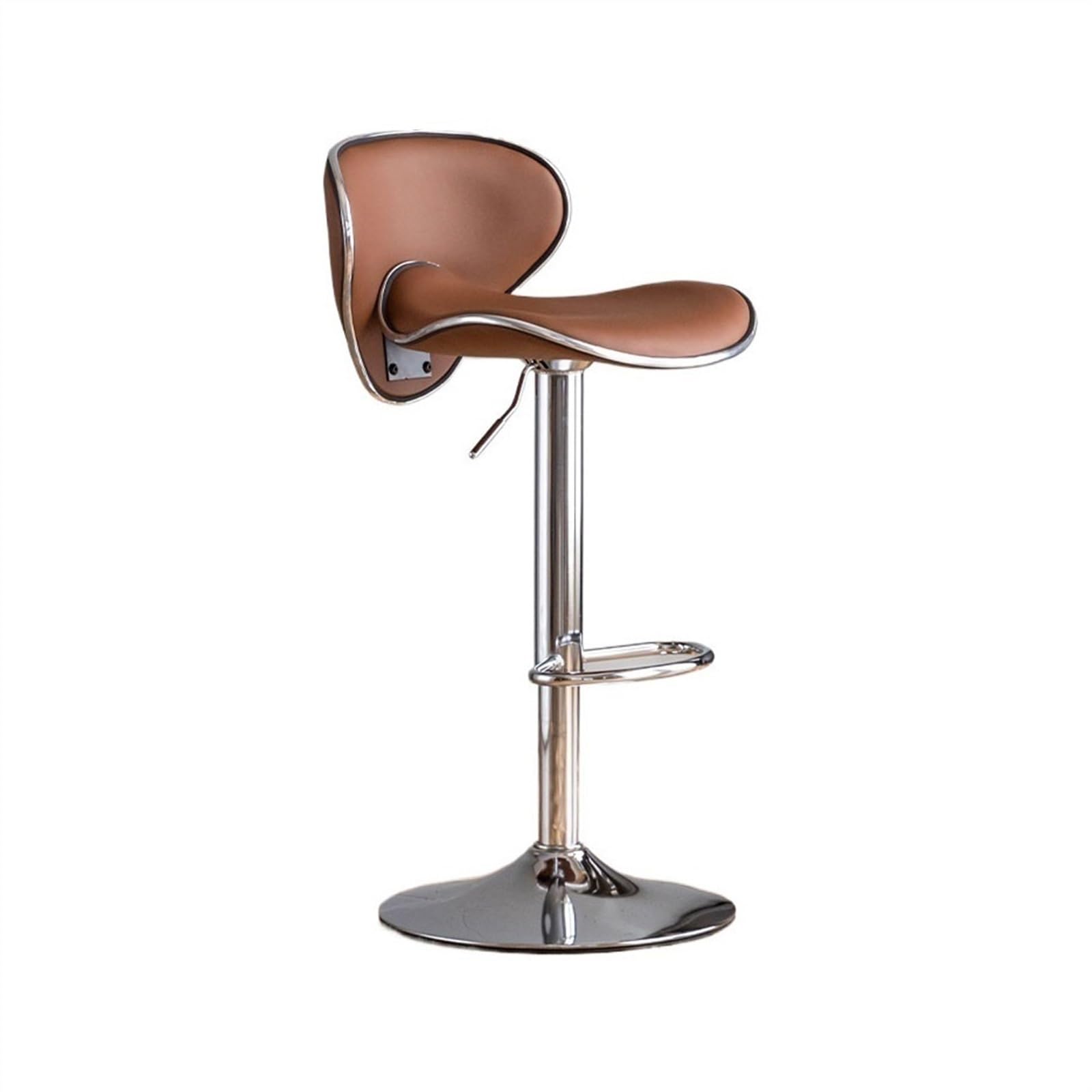 Eines C Home Bar Furniture Pu Leather High Stools Kitchen Island Ounter Hairs Light Luxury Backrest European Bar Stools Liftable Bar Hair Ounter Barstool(C)